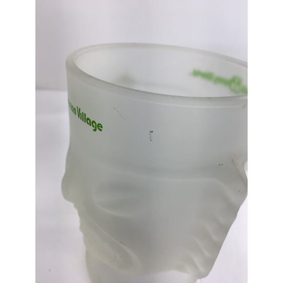 Vintage DISNEY Two Faced Polynesian Village 6" Tall Frosted Tiki Bar Mug/Cup - Picture 10 of 11